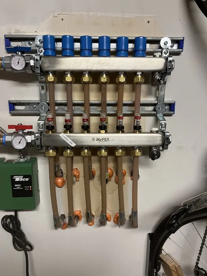 Plumber performing Gas Line Installation at a residential property in Middletown